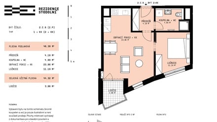 Prodej bytu 1+kk 44 m², Ostrava