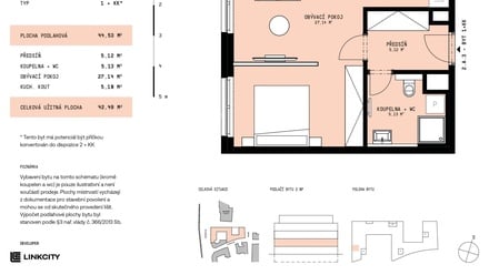 Prodej bytu 1+kk 43 m², Ostrava
