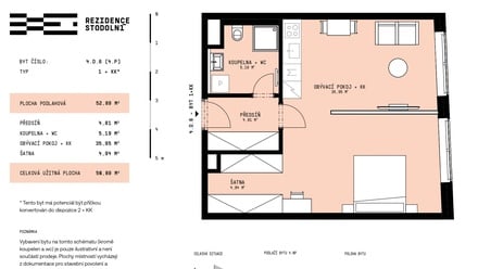 Prodej bytu 1+kk 51 m², Ostrava