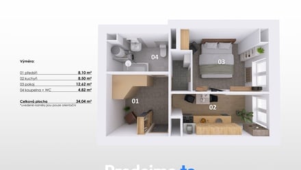 Prodej bytu 1+1 34 m², Brno - Ponava