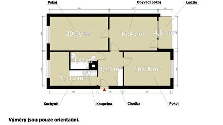 Pronájem bytu 3+1 77 m², Plzeň 3