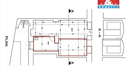 Pronájem obchodního prostoru 29 m², Praha 2