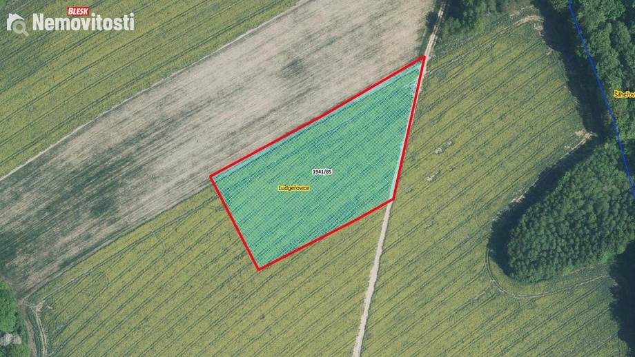 Prodej podílu 1/2 pole 10 011 m², Ludgeřovice