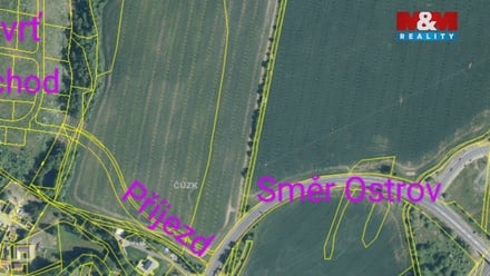Prodej stavebního pozemku 1 179 m², Ostrov