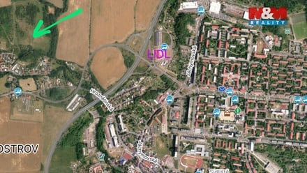 Prodej stavebního pozemku 1 179 m², Ostrov