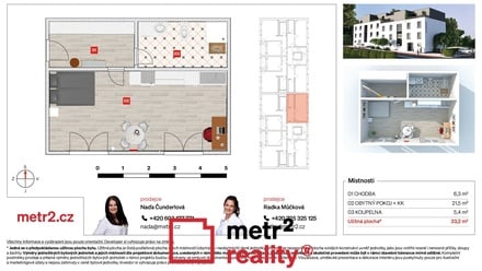 Prodej bytu 1+kk 33 m², Lipník nad Bečvou