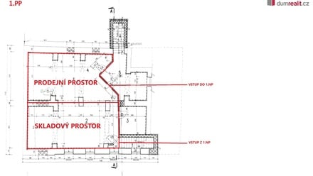 Pronájem obchodního prostoru 150 m², Hodonín