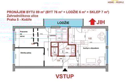 Pronájem bytu 3+1 89 m², Praha 5