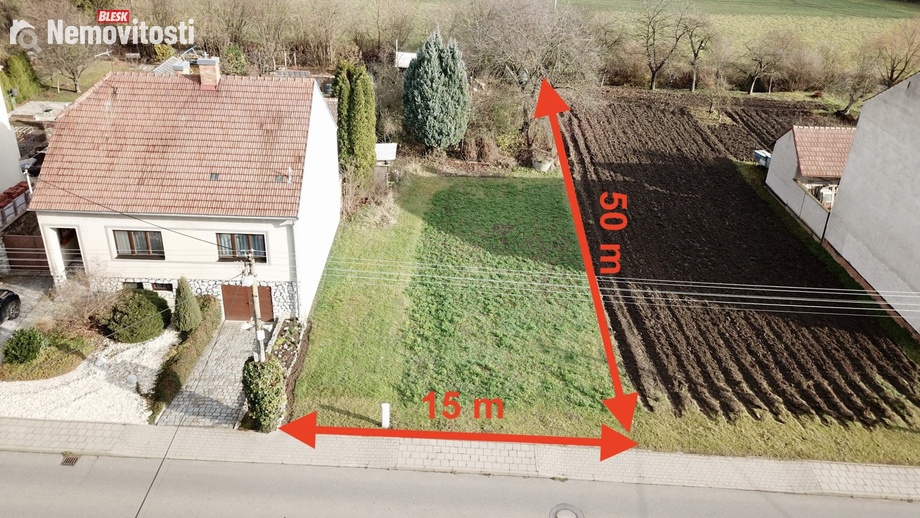 Prodej stavebního pozemku 753 m², Tvarožná
