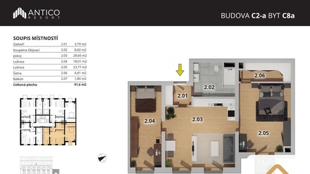 Prodej bytu 3+kk 90 m², Český Brod