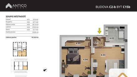 Prodej bytu 2+kk 76 m², Český Brod