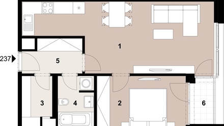 Prodej bytu 2+kk 54 m², Praha - Žižkov