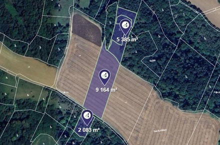 Prodej pole 16 632 m², Vysoká