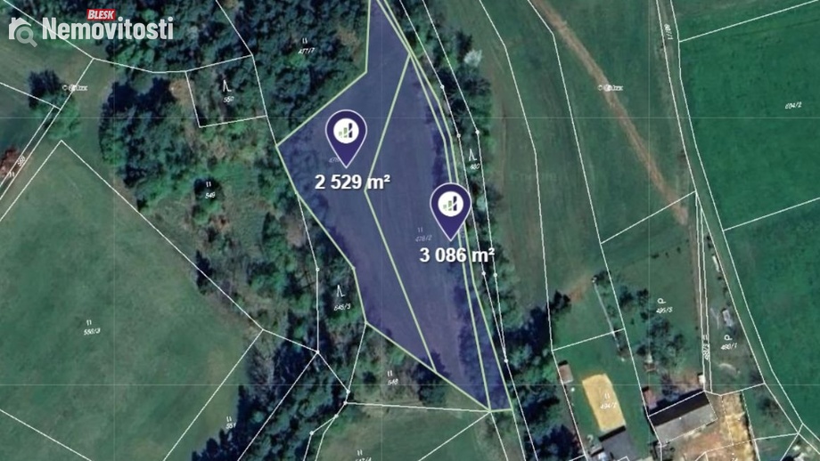 Prodej louky 5 615 m², Český Dub