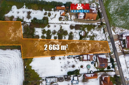 Prodej stavebního pozemku 2 660 m², Vlkava