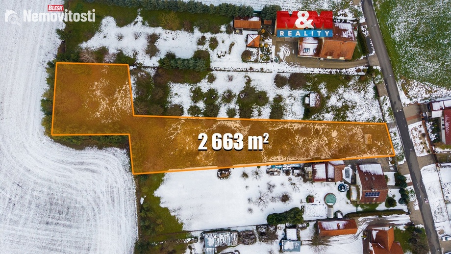 Prodej stavebního pozemku 2 660 m², Vlkava