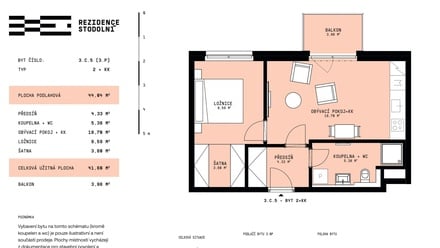 Prodej bytu 2+kk 42 m², Ostrava