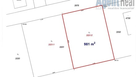 Prodej stavebního pozemku 981 m², Libina