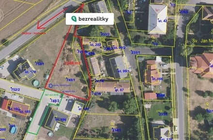 Prodej stavebního pozemku 1 188 m², Smilovice - Rejšice