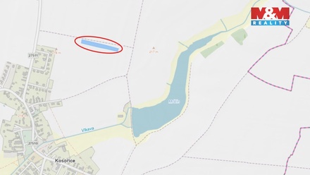 Prodej pole 9 557 m², Kosořice