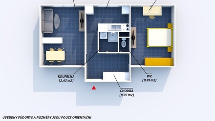 Prodej bytu 2+1 51 m², Roztoky