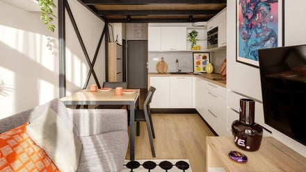 Pronájem bytu 1+kk 28 m², Praha - Hloubětín