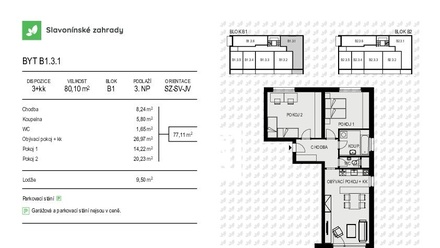 Prodej bytu 3+kk 80 m², Olomouc