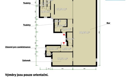 Pronájem obchodního prostoru 185 m², Plzeň 3