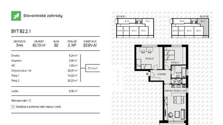 Prodej bytu 3+kk 80 m², Olomouc