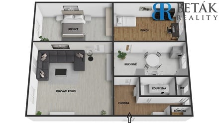 Prodej bytu 3+1 76 m², Přerov I-Město