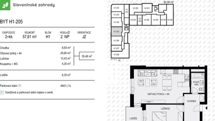 Pronájem bytu 2+kk 55 m², Olomouc