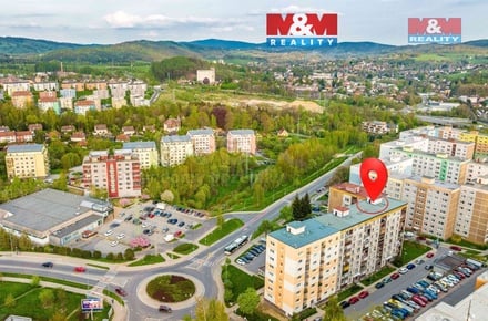 Pronájem bytu 2+kk 43 m², Liberec (nečleněné město)