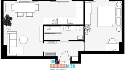 Pronájem bytu 2+1 49 m², Mělník