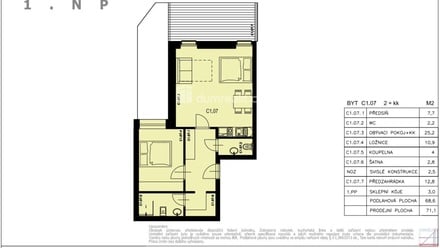 Prodej bytu 2+kk 69 m², Harrachov