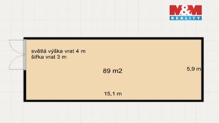 Pronájem skladu 89 m², Karlovy Vary