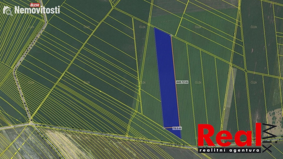 Prodej pole 38 913 m², Křenovice