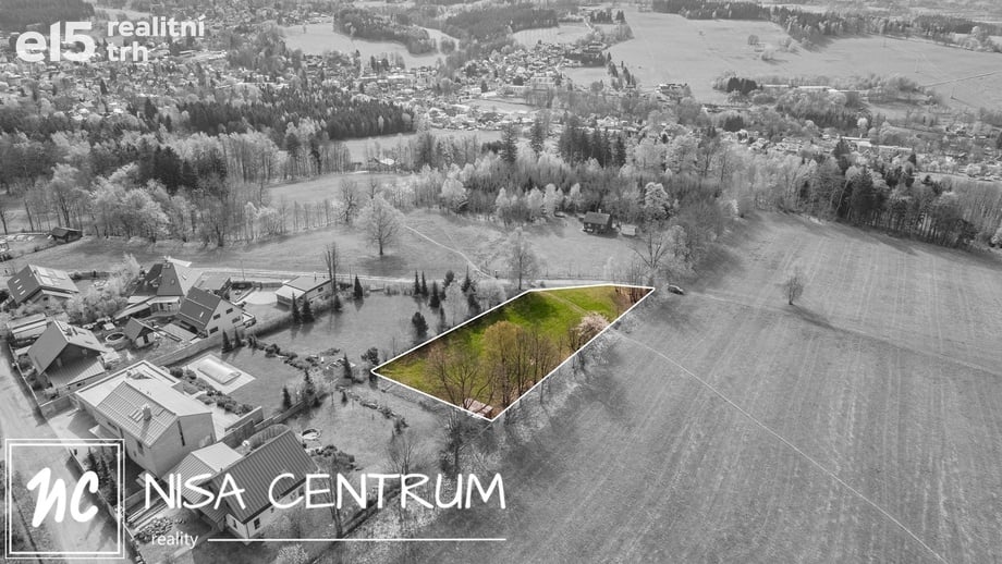 Prodej stavebního pozemku 2 075 m², Jablonec nad Nisou - Kokonín