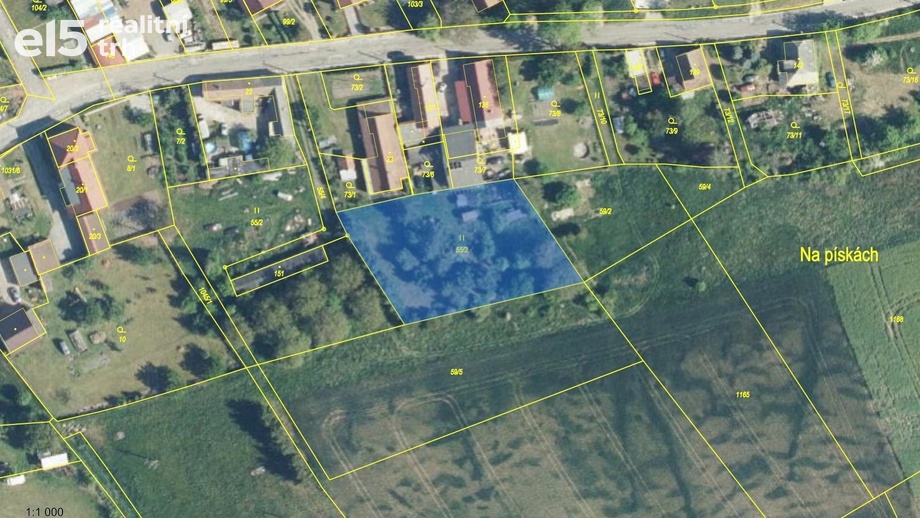 Prodej pozemky pro bydlení, 1 135 m² - Skalice - Číbuz