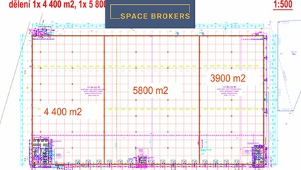 Pronájem skladu 3 900 m², Dašice