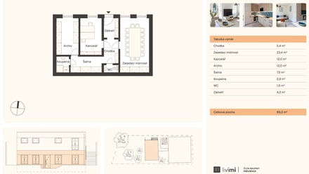 Pronájem obchodního prostoru 69 m², Praha - Nusle