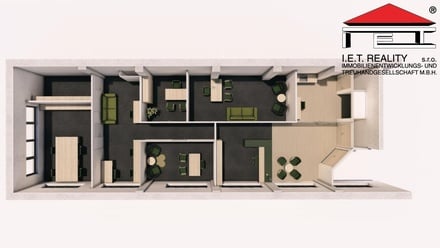 Pronájem kanceláře 173 m², Praha - Karlín