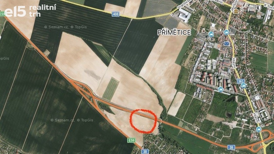 Prodej zemědělská půda, 5 502 m² - Znojmo - Přímětice