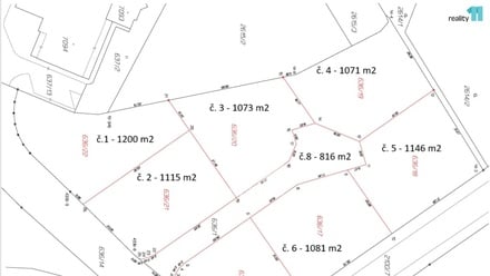 Prodej stavebního pozemku 1 207 m², Písek