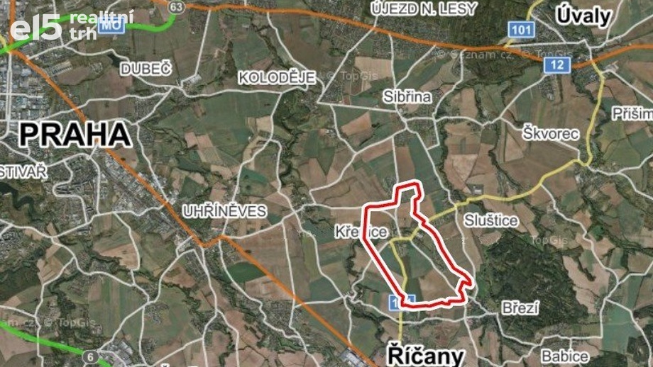 Prodej zemědělská půda, 23 998 m² - Křenice