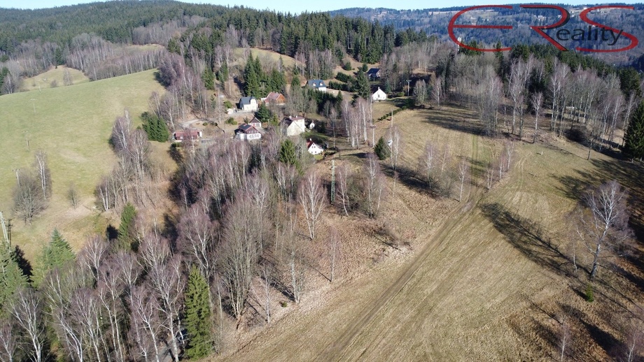 Prodej pozemky - trvalý travní porost, 2 521 m² - Janov nad Nisou - Hraničná