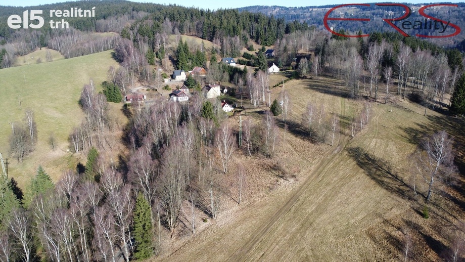 Prodej pozemky - trvalý travní porost, 2 521 m² - Janov nad Nisou - Hraničná