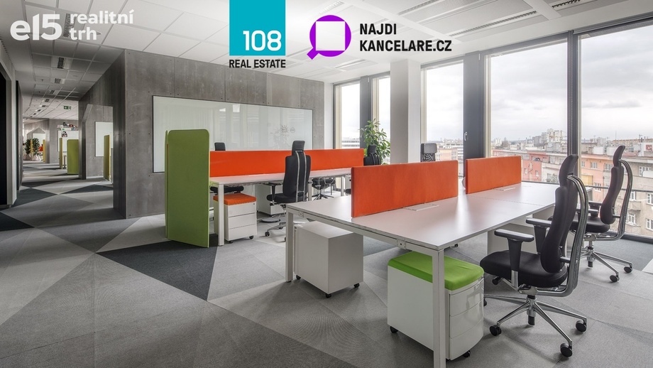 Pronájem kanceláře, 957 m² - Praha - Nusle