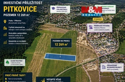 Prodej pole 12 269 m², Praha