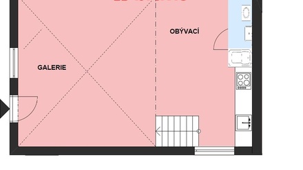 Pronájem bytu 2+kk 65 m², Popůvky