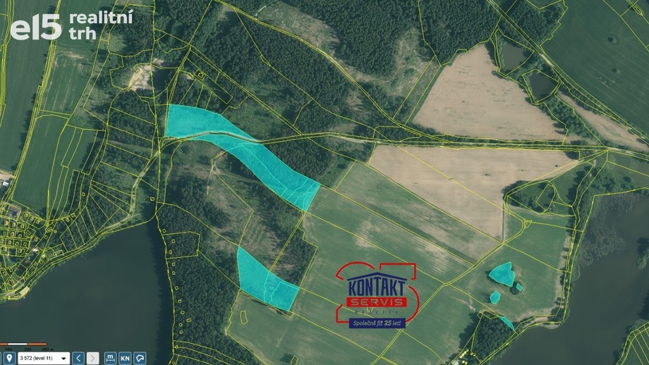 Prodej lesy, 47 196 m² - Střížovice - Vlčice